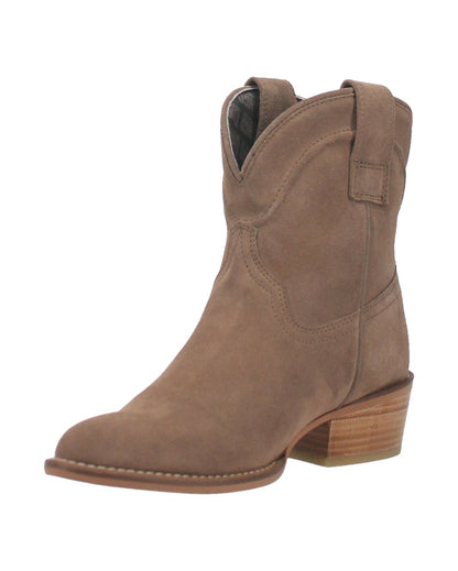 Dingo Women's Tumbleweed Western Booties in Sand with Round Toe at Skip's Western Outfitters | DI561-SAND