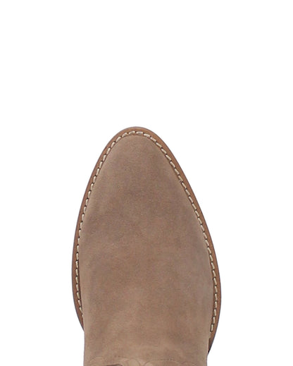 Dingo Women's Tumbleweed Western Booties in Sand with Round Toe at Skip's Western Outfitters | DI561-SAND