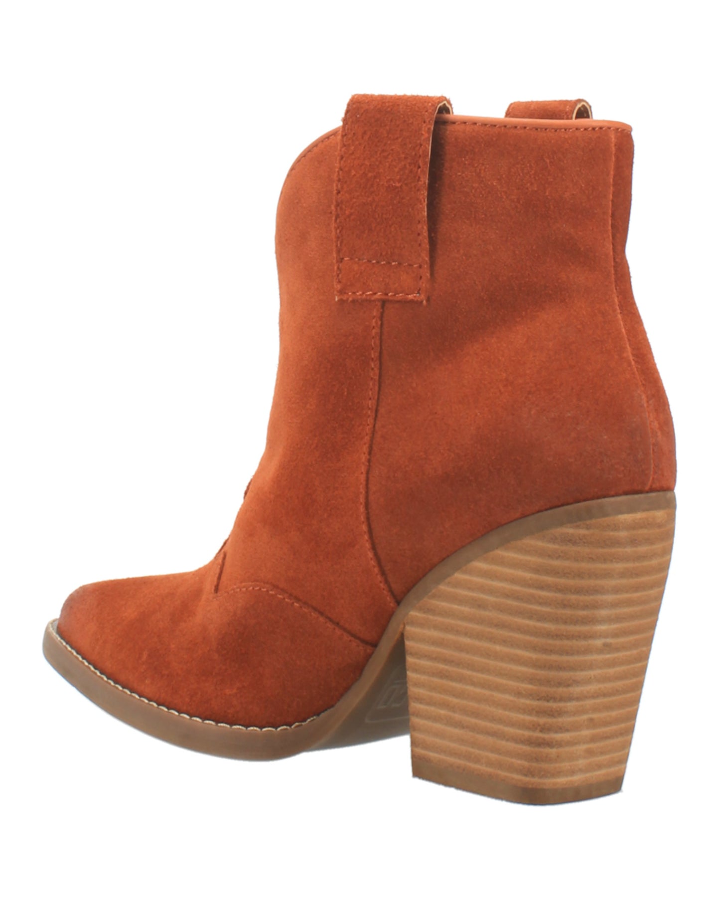 Dingo Women's Flannie Leather Booties in Rust with Snip Toe at Skip's Western Outfitters | DI342-RUST