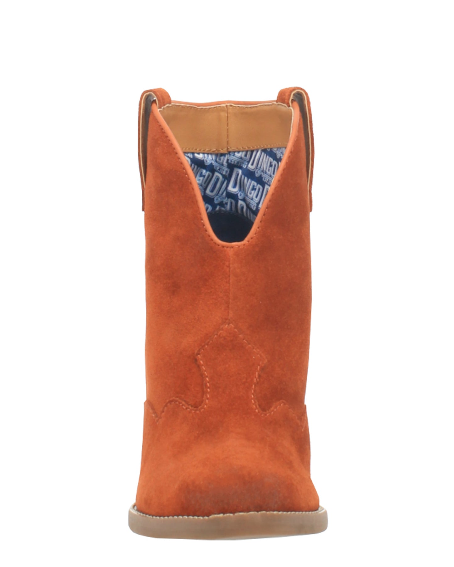 Dingo Women's Flannie Leather Booties in Rust with Snip Toe at Skip's Western Outfitters | DI342-RUST