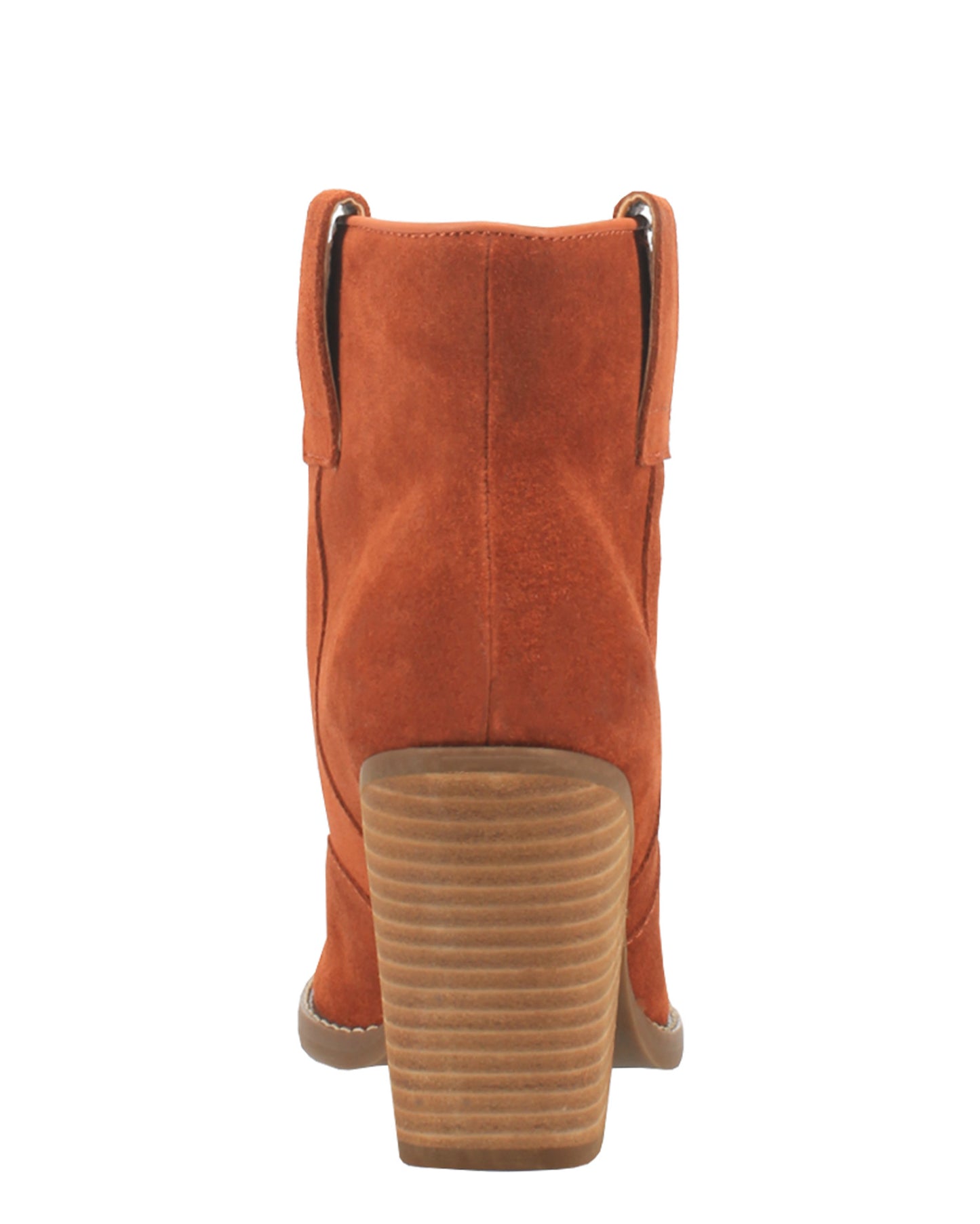Dingo Women's Flannie Leather Booties in Rust with Snip Toe at Skip's Western Outfitters | DI342-RUST