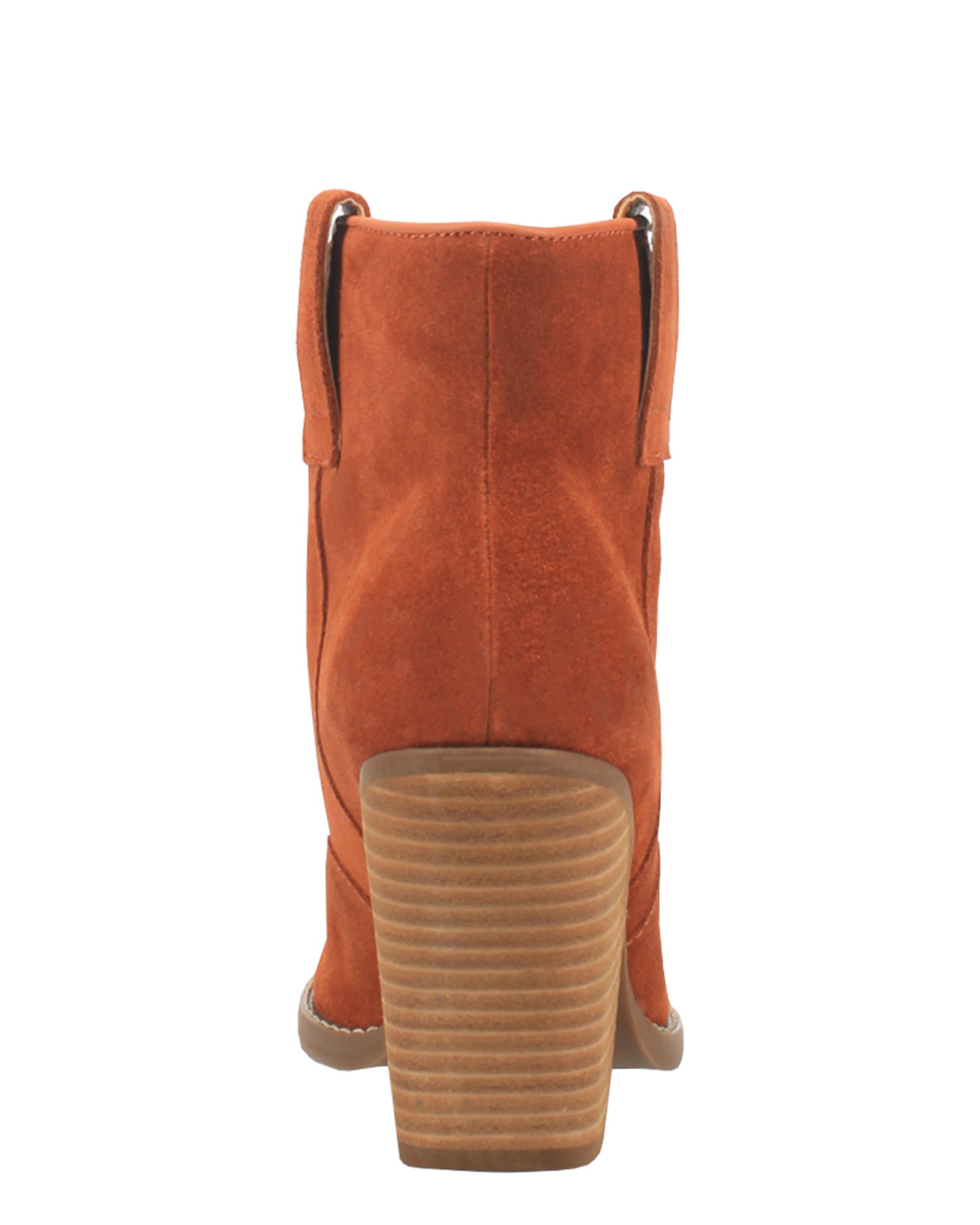 Dingo Women's Flannie Leather Booties in Rust with Snip Toe at Skip's Western Outfitters | DI342-RUST