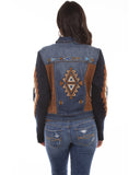 Women's Aztec Denim Jacket