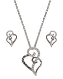 Women's Woven Hearts Jewelry Set