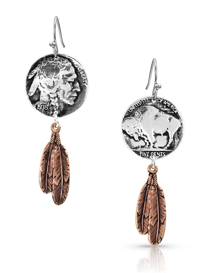 Women's Roam Free Earrings by Montana Silversmiths from Skip’s Western Outfitters | MON-ER4272RG-One-Size-Multicolor
