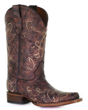 Women's Dragonfly Embroidery Western Boots