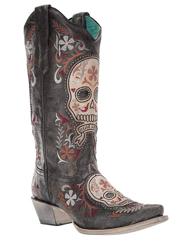 Women's Sugar Skull Western Boots