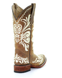 Women's Tan Embroidered Western Boots