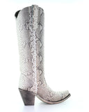 Women's Natural Python Tall Western Boots