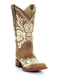 Women's Tan Embroidered Western Boots