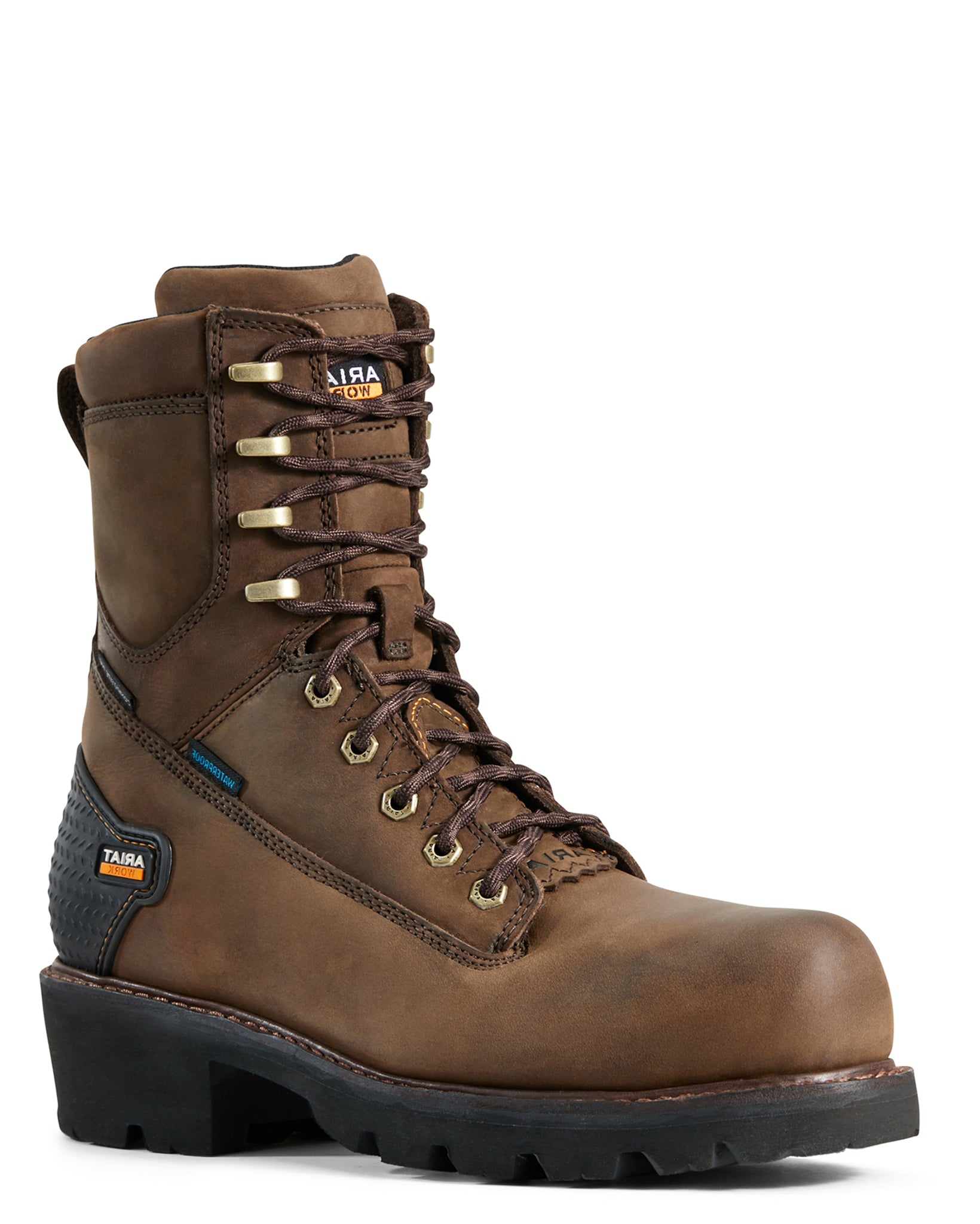 Men's Powerline Lace Up Work Boots by Ariat from Skip’s Western Outfitters | ARI-10018566-080-D