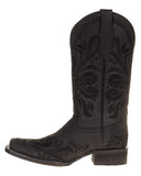 Women's Black Embroidered Western Boots