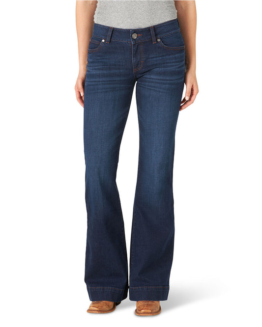 Women's Retro® Mae Trousers Mid-Rise Jeans by Wrangler from Skip’s Western Outfitters | WRA-09MWWNQ-0-30