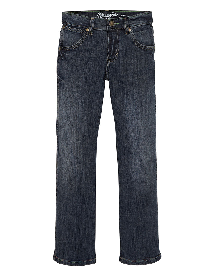 Boys' Retro® Slim Straight Jeans by Wrangler from Skip’s Western Outfitters | WRA-88BWZJM-8-SLIM