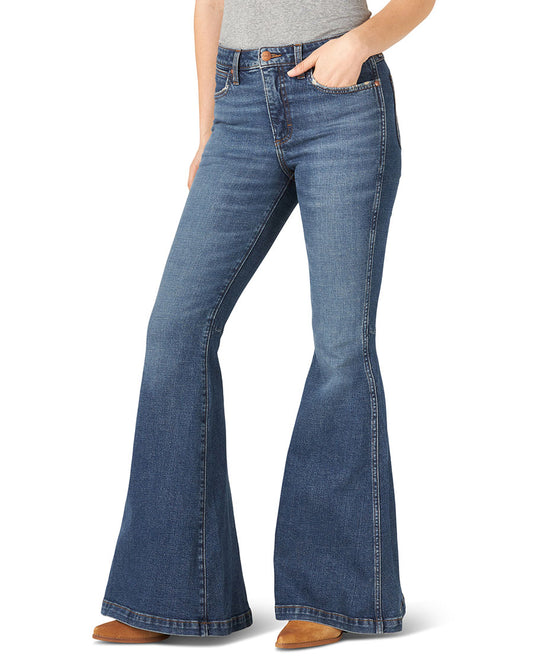 Women's Retro The Green Trumpet Flare Jeans by Wrangler from Skip’s Western Outfitters | WRA-11MPFKP-26-32