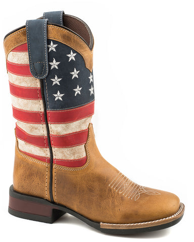 Little Kid's Patriotism Western Boots